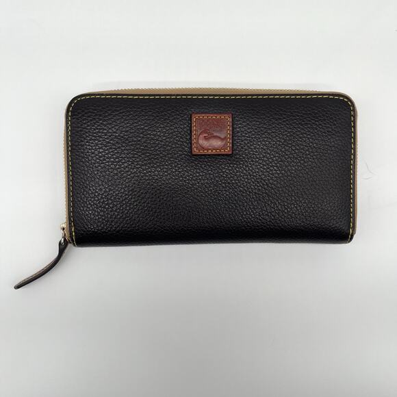 DOONEY & BOURKE Leather Long Zip-Around Wallet, Dark Brown - Picture 8 of 9